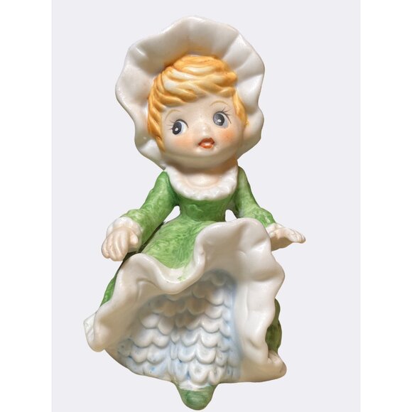 Adorable Pair Of Bisque Porcelain Girls With Bloomers - Picture 5 of 13